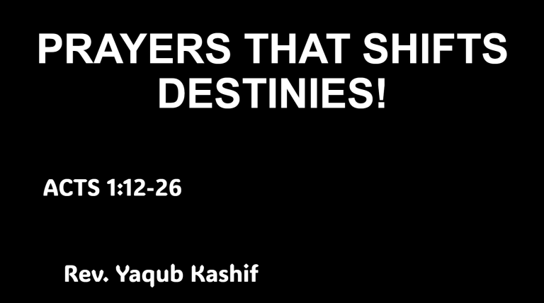 Read more about the article Acts 1:12–26   Prayers That Shift Destinies
