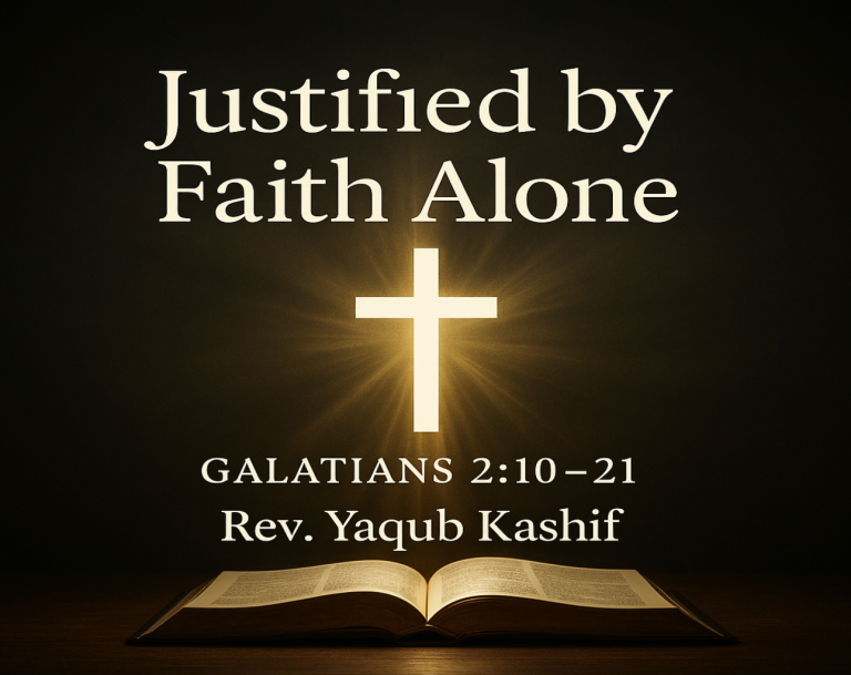 Read more about the article Galatians 2:10–21  Justified by Faith Alone