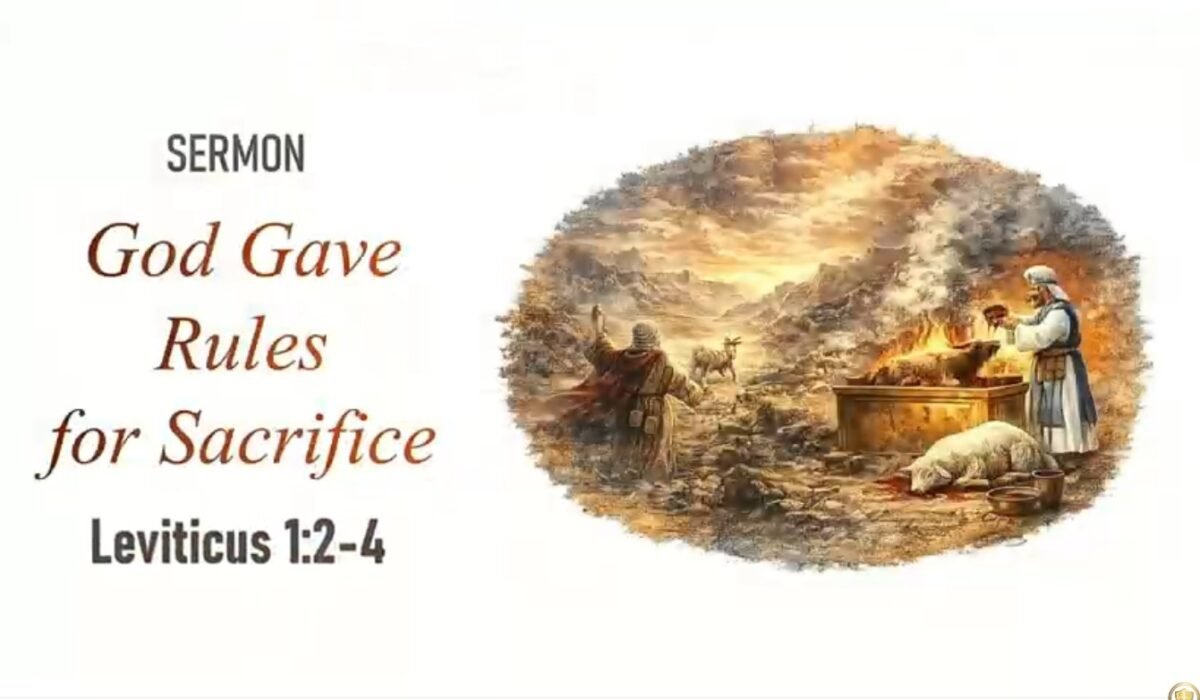 God Gave Rules for Sacrifice (Leviticus 1:2-4)
