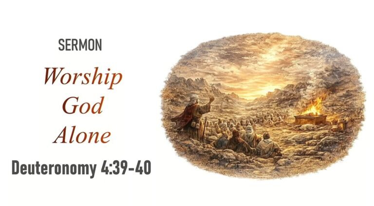 Read more about the article Worship God Alone (Deuteronomy 4:39-40)